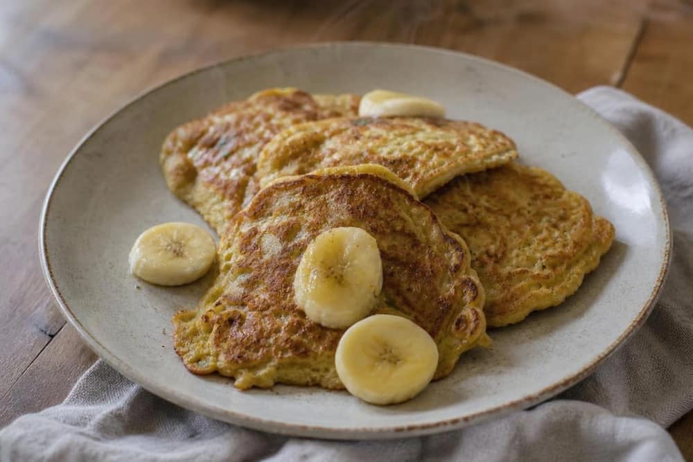 Banaan-ei-pannenkoekjes met twee ingrediënten