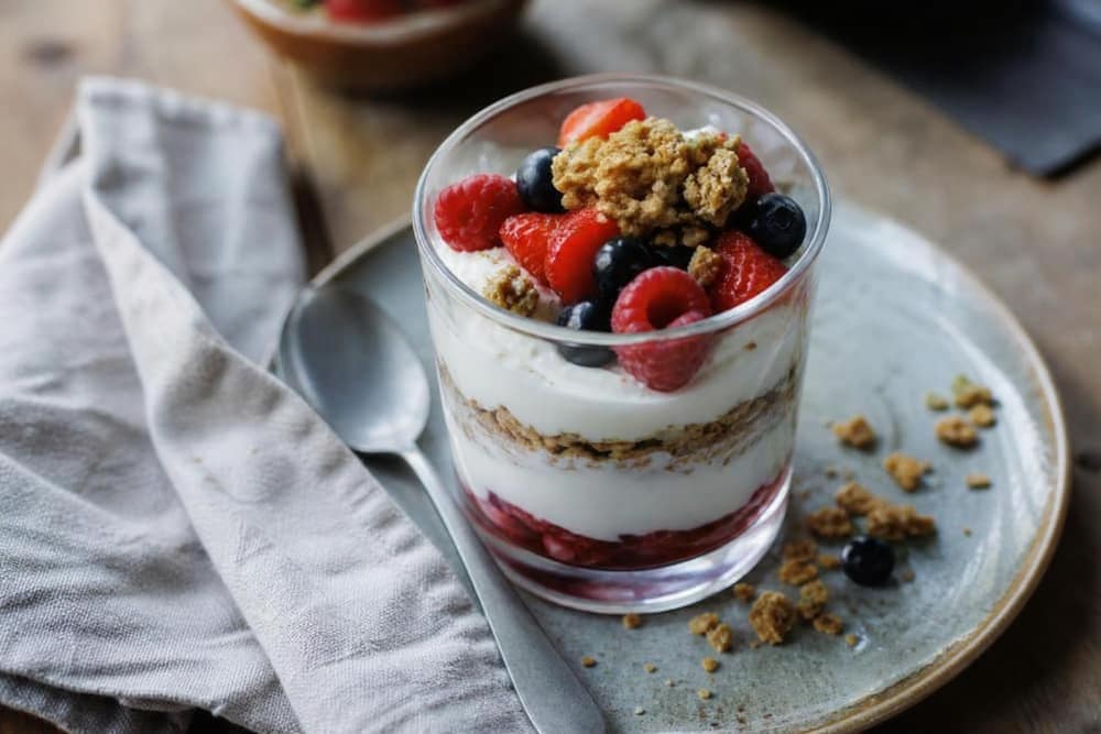 Bessen-yoghurtparfait
