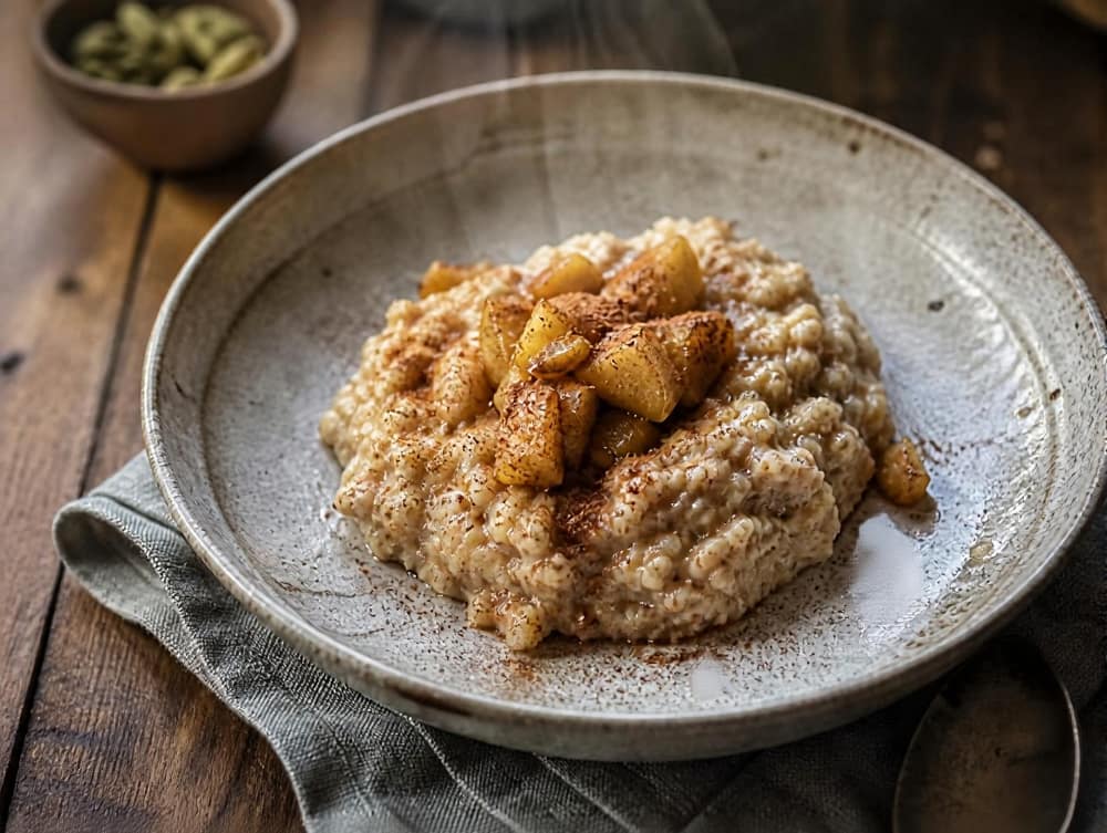 Boekweitpap met appel en kaneel