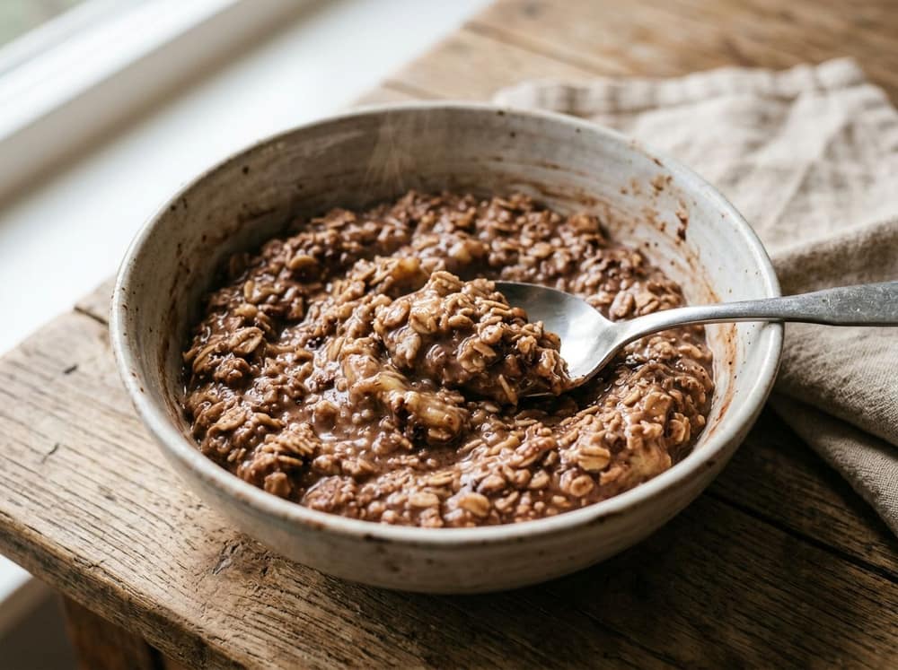 Choco-banaan-havermout