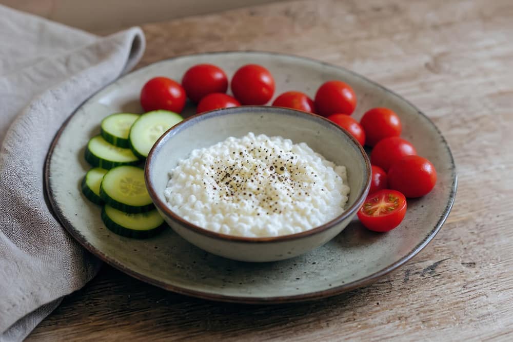 Cottage cheese-dip met groente