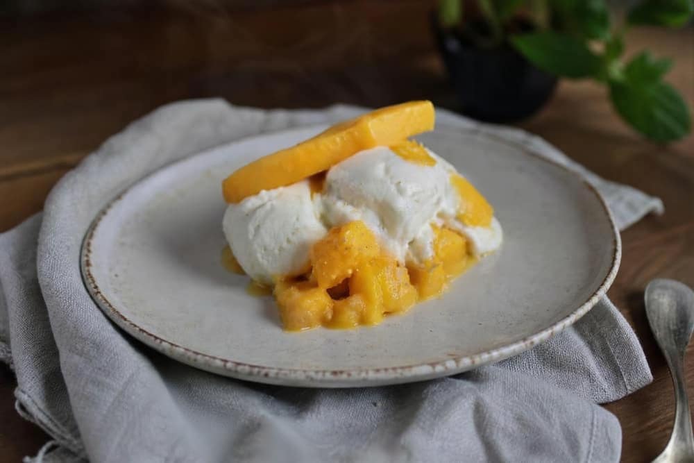 Frozen yoghurt met mango