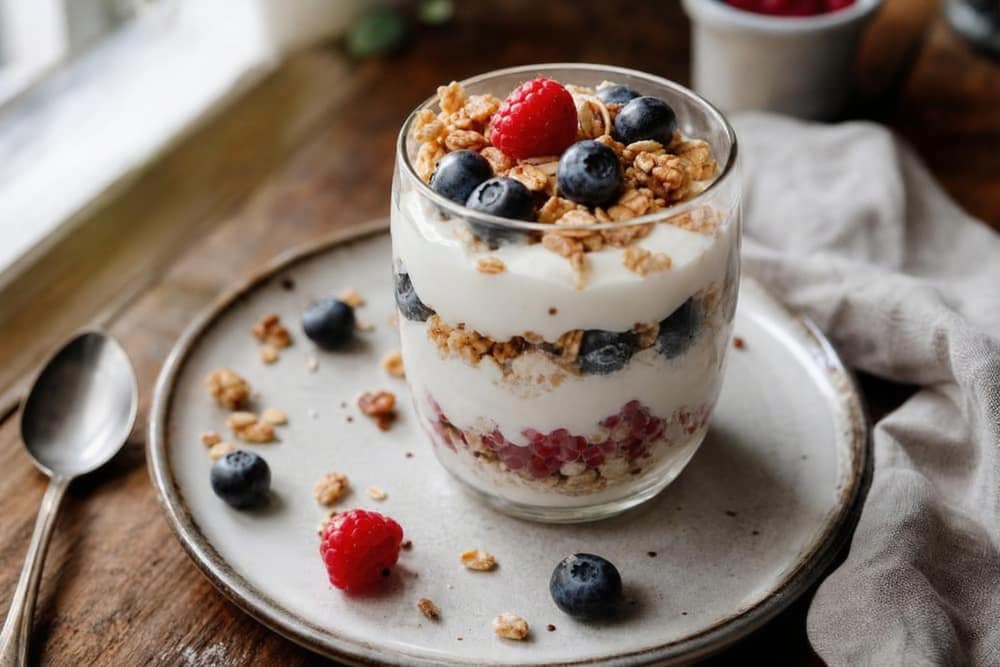 Gezonde yoghurt parfait