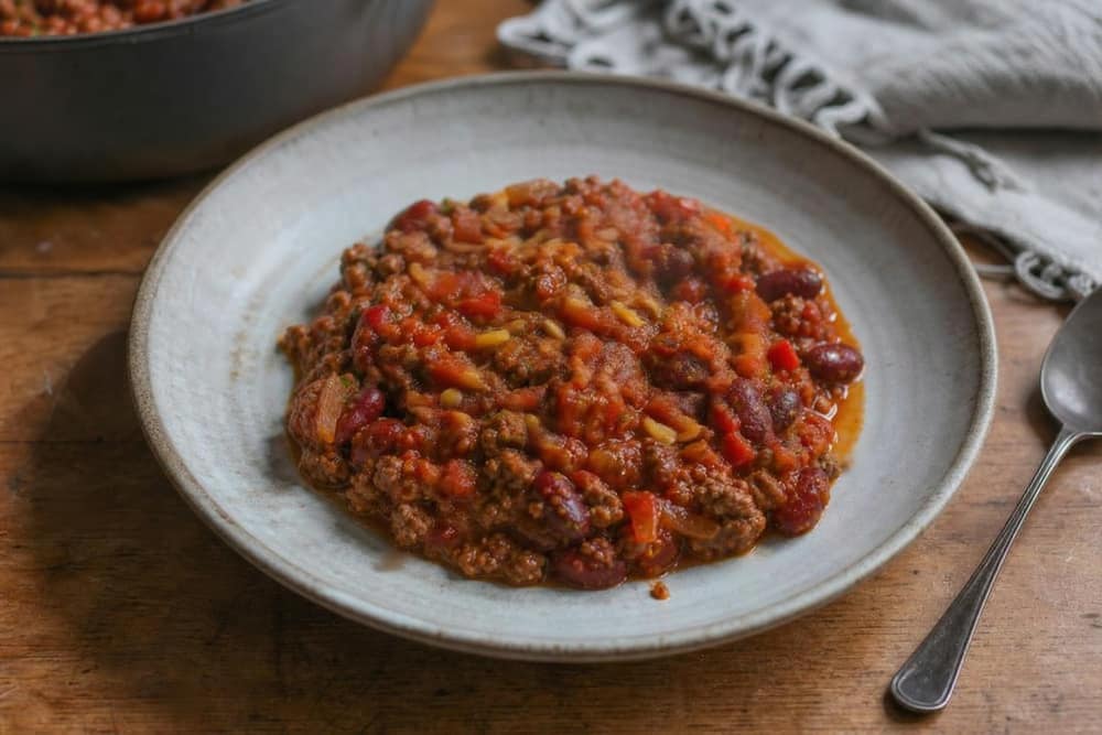 Meal prep chili con carne