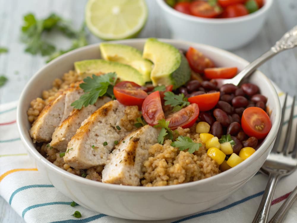 Mexicaanse kip-quinoabowl